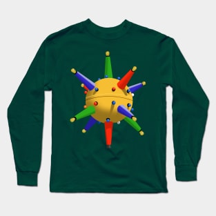 Googie Satellite, no background Long Sleeve T-Shirt